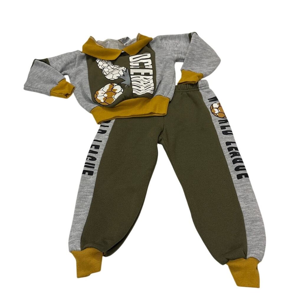 Star Trends Kids 18-24M Vintage Sports Soccer 2 Piece Outfit Retro Rare Cool Kid